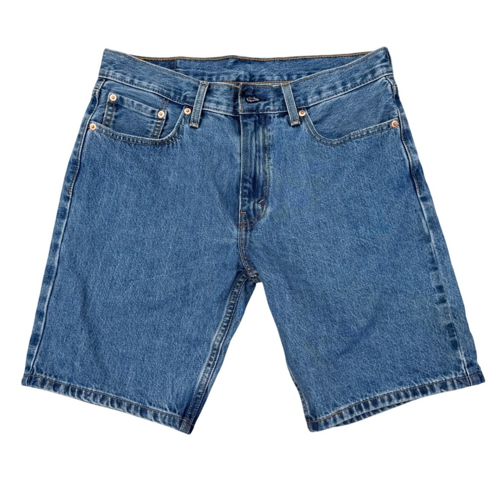 Levi's 405 Denim Shorts Mens Size 33 Blue Excellent Medium Wash Standard Fit